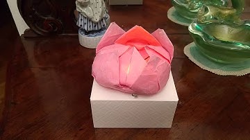 Origami Flower Mood Lamp with Arduino- RGB leds - Photocell
