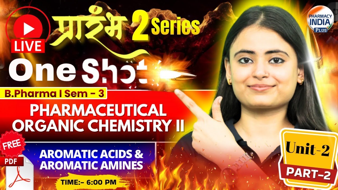 Aromatic Acids & Aromatic Amines | POC II | Part - 2| Unit - 2 | Sem - 3 | B.Pharm 