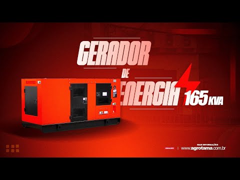 Vídeo de Gerador de Energia 165kva a Diesel Trifásico 110-220v 60hz Partida Elétrica Silenciado com QTA