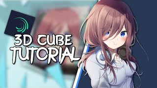 3D Cube With 3D Particle Tutorial | Alight motion