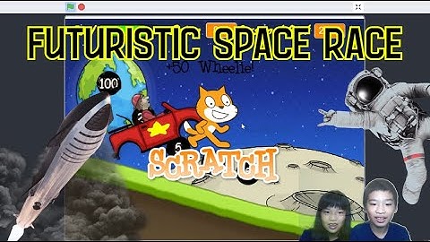 Secrets of Coding in SCRATCH: *FUTURISTIC SPACE RACE* GAME - Hill Climb Racing Remix