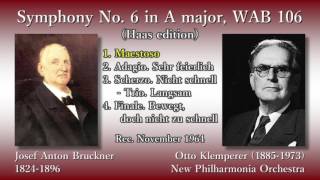 Bruckner: Symphony No. 6, Klemperer & The Phil (1964) ブルックナー 交響曲第6番 クレンペラー