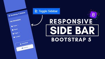 Sidebar Menu Using Bootstrap 5 | Responsive Side Bar with Sub Menu | Responsive Side Navigation Bar