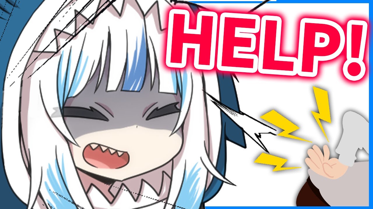 Gura broke her Back on Stream【Gawr Gura / HololiveEN】