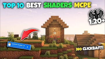 Top 10 Best Shaders For Minecraft 1.20+ | Render Dragon Shaders Minecraft PE