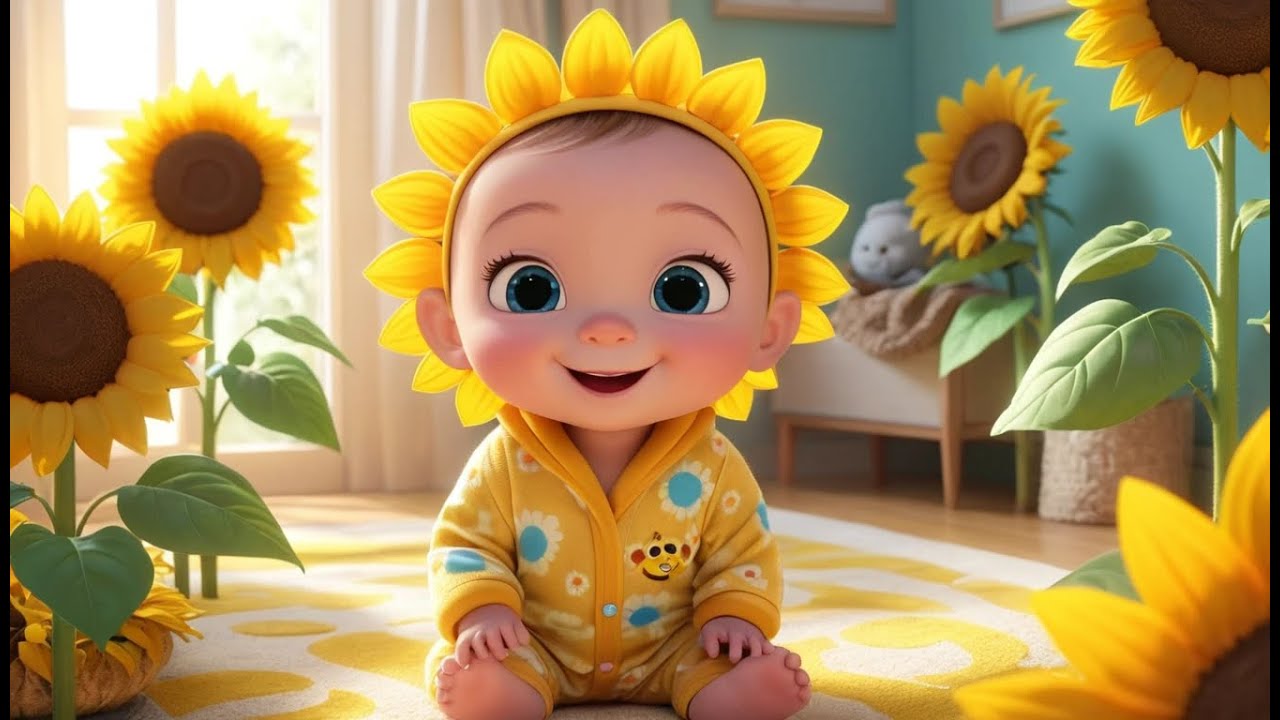 Песня для утренней рутины малыша – Волшебный замок-подсолнух | Веселая песенка-стишок для детей н...