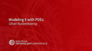 Modeling X with PDEs