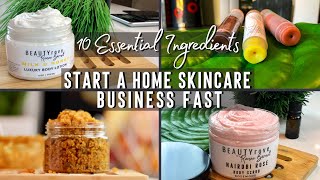 10 BEST Ingredients TO START A SKINCARE BUSINESS at HOME | Natural DIY Skincare screenshot 3