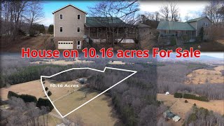 House and 10.16 acres for sale in Patrick County Virginia 3 bedroom and 2 bath. Huge Garage.