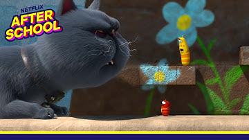 A Cat Chase... Video Game?! | Larva Pendant | Netflix Family