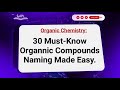 30 Must-Know Organic Compounds – Naming Made Easy