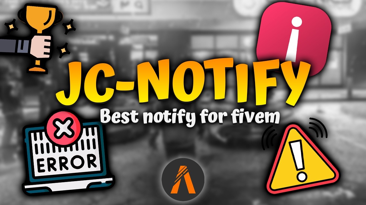 Jc-Notify BEST FiveM Notification Script 2026 | Clean UI + Easy Setup ...