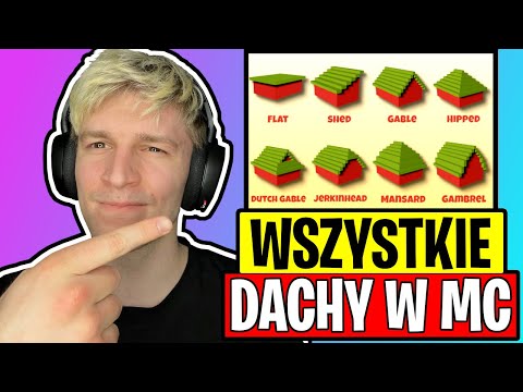 WSZYSTKIE rodzaje DACHÓW w MINECRAFT 😎 - MINECRAFTOWY PRZEGLĄD