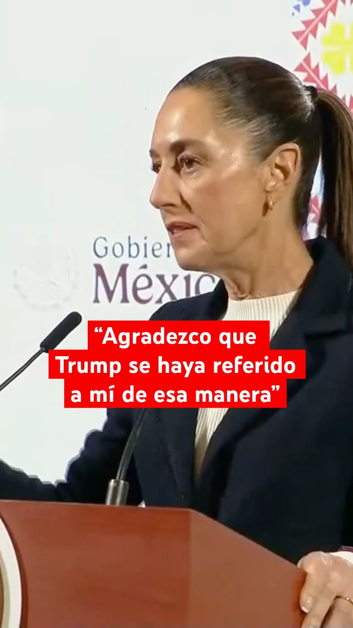 Sheinbaum responde a Donald Trump tras comentarios sobre ella #shorts