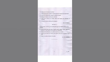 KERALA UNIVERSITY PREVIOUS YEAR QUESTION PAPERS | BCOM AUDITING | SIXTH SEMESTER #keralauniversity