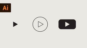How to Create a Play Icon | Illustrator Tutorial