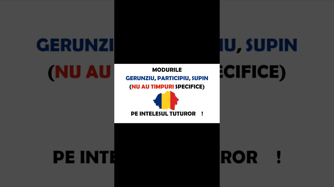Gerunziu/ Participiu/ Supin