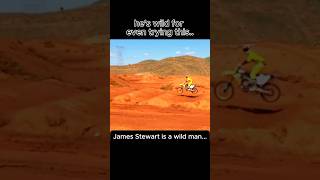 James Stewart HUGE whoop section at backyard Supercross track #promotocross