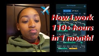 How I work 110+ hours in 1 month! ✈️ | Traveling With Tee! 🌎 | Flight Attendant Life ✈️