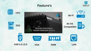 Industrial Rugged Embedded Box PC, Industrial Edge Computing, Industrial Mini Box PC, Industrial PC