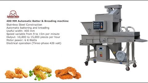 Battering & Breading machine   400 mm   Zaftech India