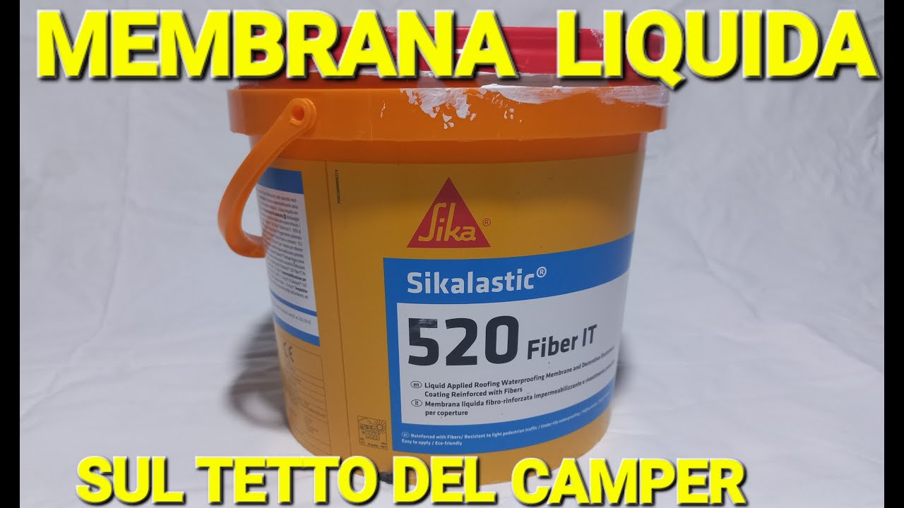 Membrana liquida sul tetto del #camper #camperfaidate #membranaliquida#sikaflex