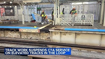CTA riders find alternate travel methods amid weekend halt of trains on elevated Loop tracks