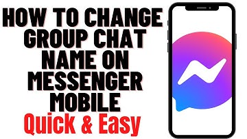 HOW TO CHANGE GROUP CHAT NAME ON MESSENGER MOBILE in 2024