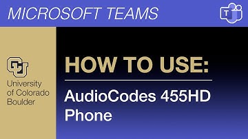 How to Use the 455HD Phone | Microsoft Teams