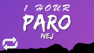 Nej - Paro sped up (Lyrics)  allo allo tik tok song | 1 HOUR