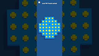 Fancade || Peg Solitaire || Level 48: French variant