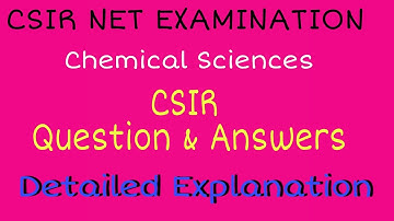 Difficult question But Easy method Spectroscopy | CSIR | NET | EXAMINATION | Srinivasan Chemistry |