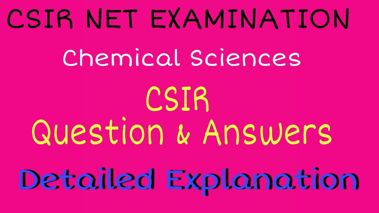 Difficult question But Easy method Spectroscopy CSIR NET