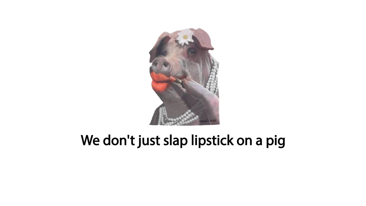 We Don't Just Slap Lipstick on a Pig! YouTube
