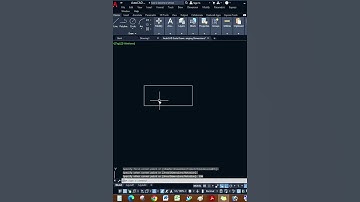 Creating a Rectangle with Dimensions in AutoCAD -22 ! #autocad #autocadtips