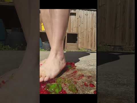 ASMR Foot Crushing Jello