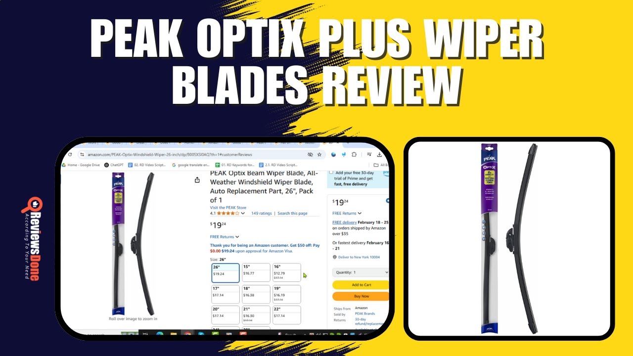 Peak Optix Plus Wiper Blades Review