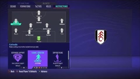 FIFA 21 Custom Tactics - Recreate 4-2-3-1 of Fulham + Instructions - Replicate real system