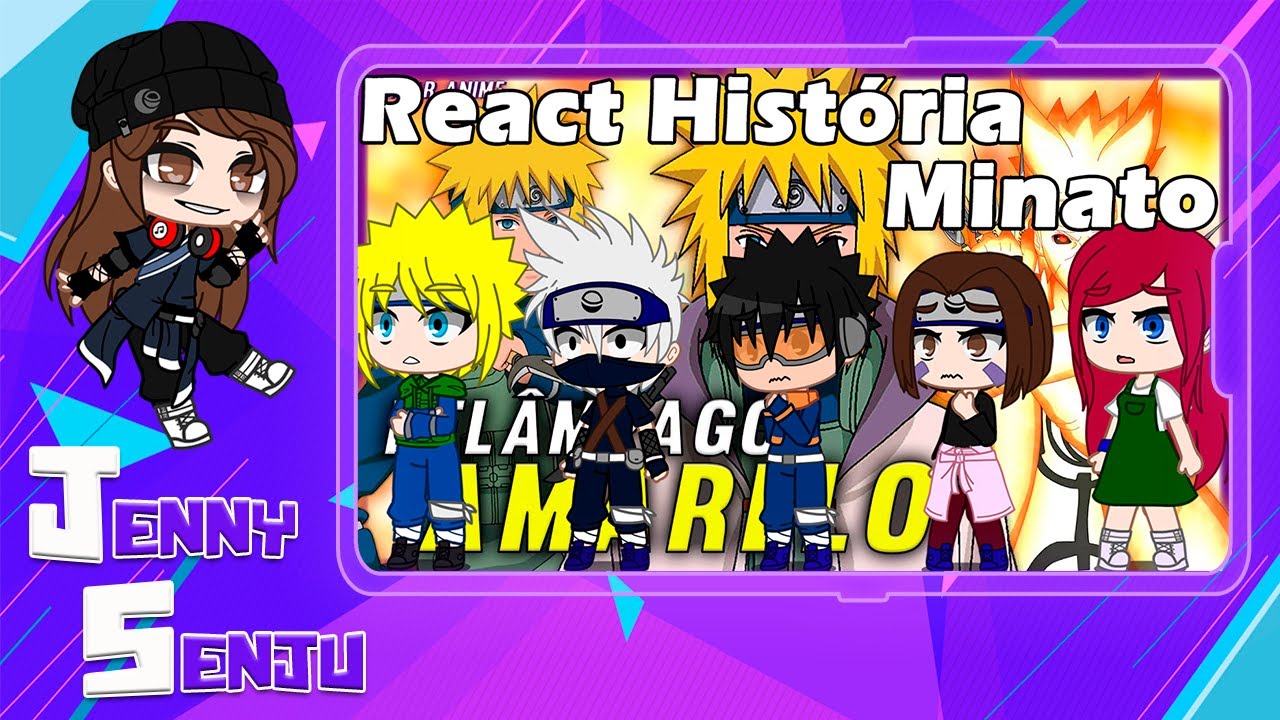 Time Minato + Kushina reagindo a história do Minato(Radar Anime)
