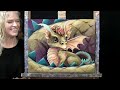 Learn how to draw and paint with acrylics cute baby dragoneasy beginner online tutorialtime lapse