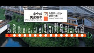 JR中央線 高尾⇛新宿 Part1