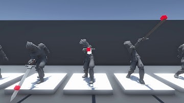 Combat animations (inverse kinematics & LookAt)