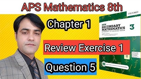 Review Exercise 1  Question NO 5 I Maths 8thI New Secondary Mathematics Book 3 II Loss/Profit