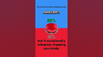 Would you press the button? (Minecraft Edition) Part 70 #Shorts #WouldYouRather #Gaming