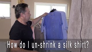 How do I unshrink a silk shirt? screenshot 5