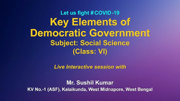 Live Interaction on PMeVIDYA :  Key Elements of Democratic Government
