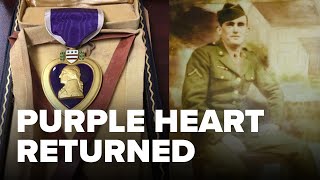 Purple Heart of WWII soldier donated to Arkansas Goodwill being returned to family