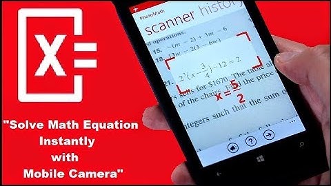 Photomath let you phone do the math for you