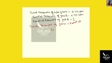 [Chemistry] A mixture of two gases with a total pressure of 3.44 atm contains 0.70 atm of G