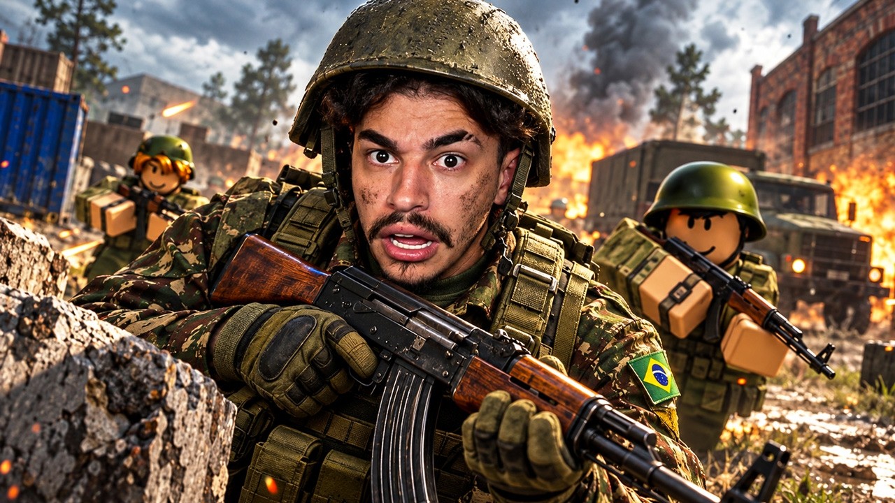 VIVI A EXPERIÊNCIA DA GUERRA NO ROBLOX